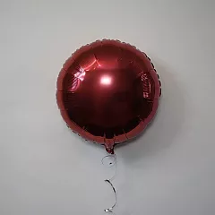 Шар круг 18 металлик Бургундия